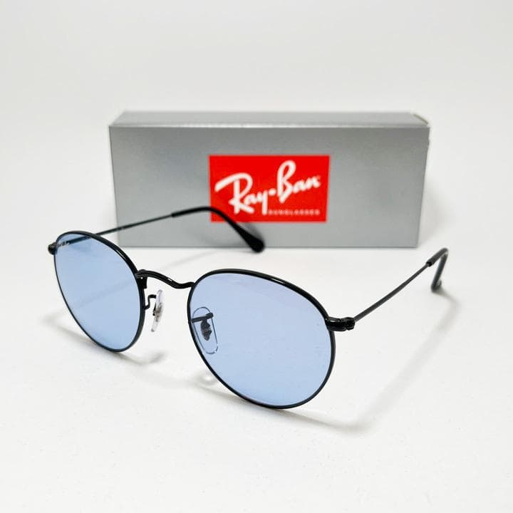 【RB3447-00264】レイバン サングラス ブルーグレー ラウンドメタル