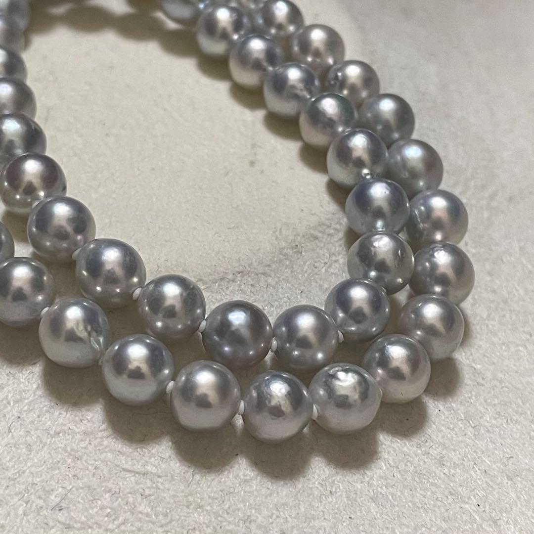ミエ 【テリ強✨大珠】 あこや本真珠 ネックレス 7.5-8.0 パール
