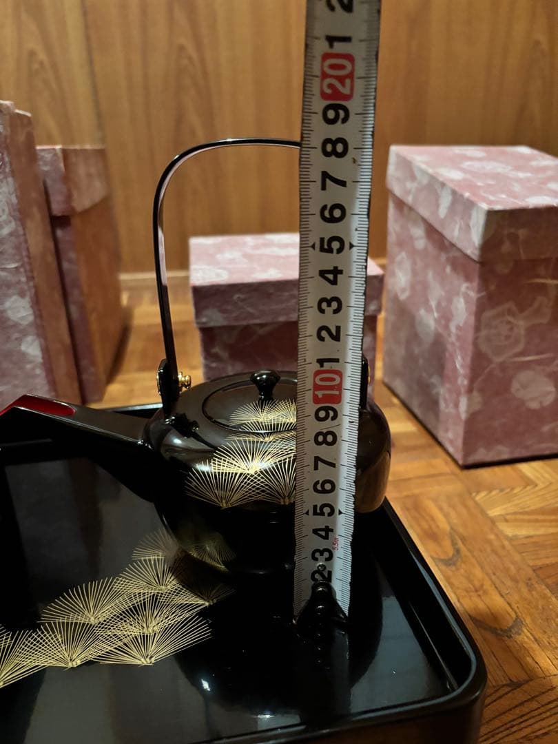 T*o様 会津塗り　漆塗り重箱・茶器セット