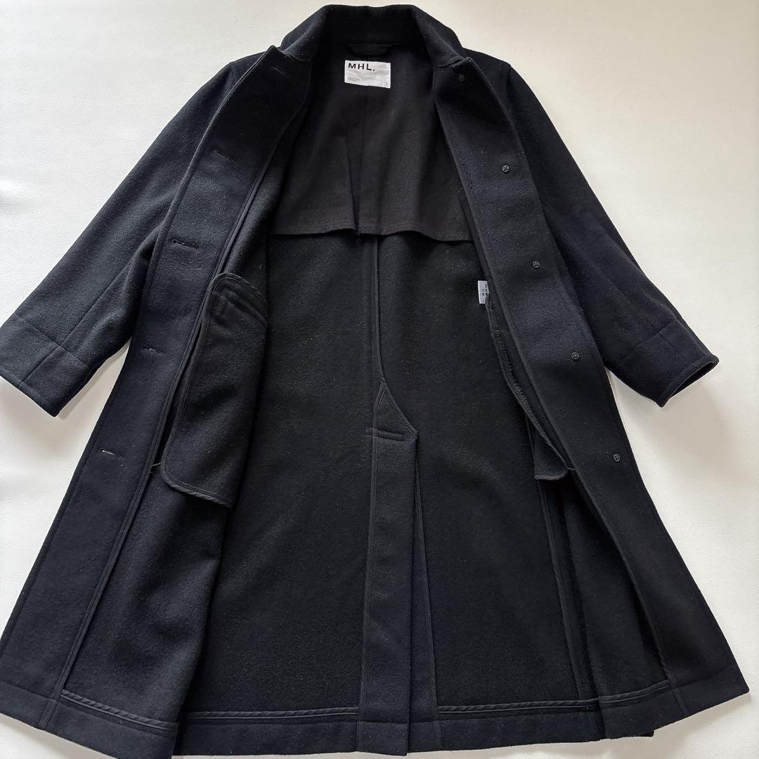 定価5.5万✨MHL. ロング BASIC WOOL MELTON COAT 紺