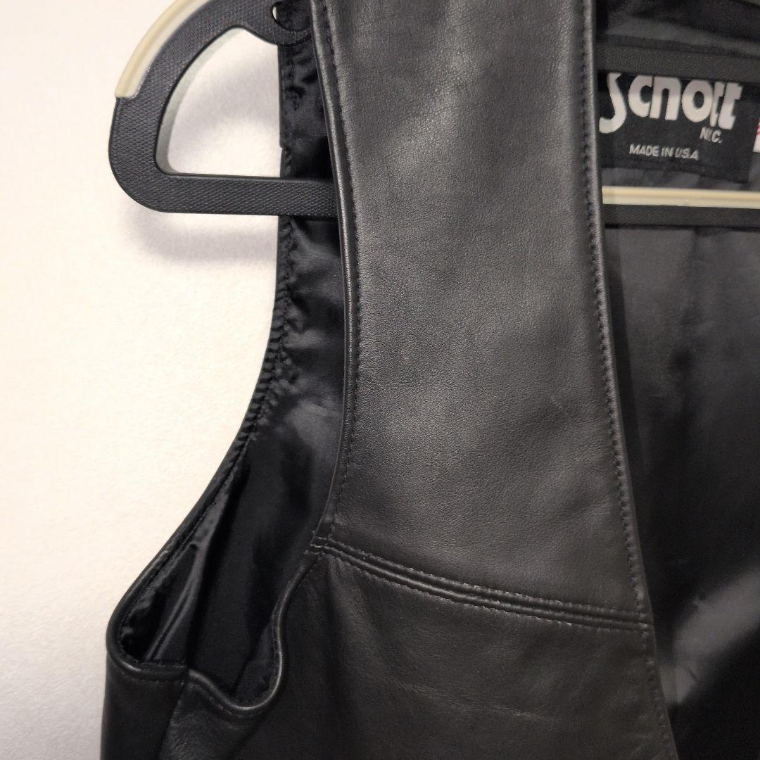 SCHOTT レザーベスト USA製 Mサイズ
