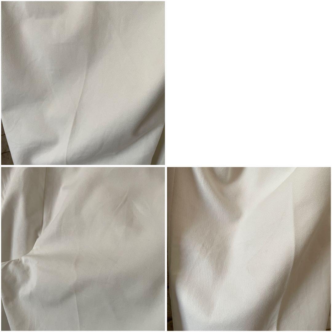 ディッキーズ USA製 ワークパンツ 刺繍 ホワイト 38×32