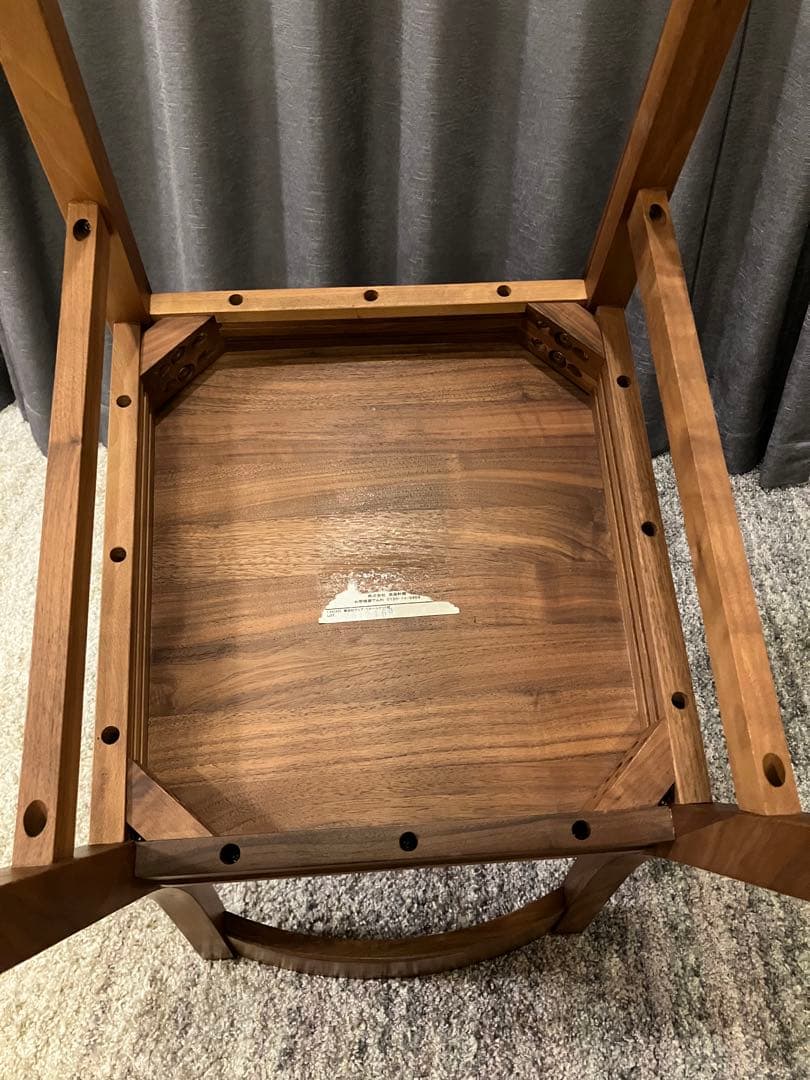 無印良品　無垢材チェア　ウォールナット　2脚セット　椅子のみ