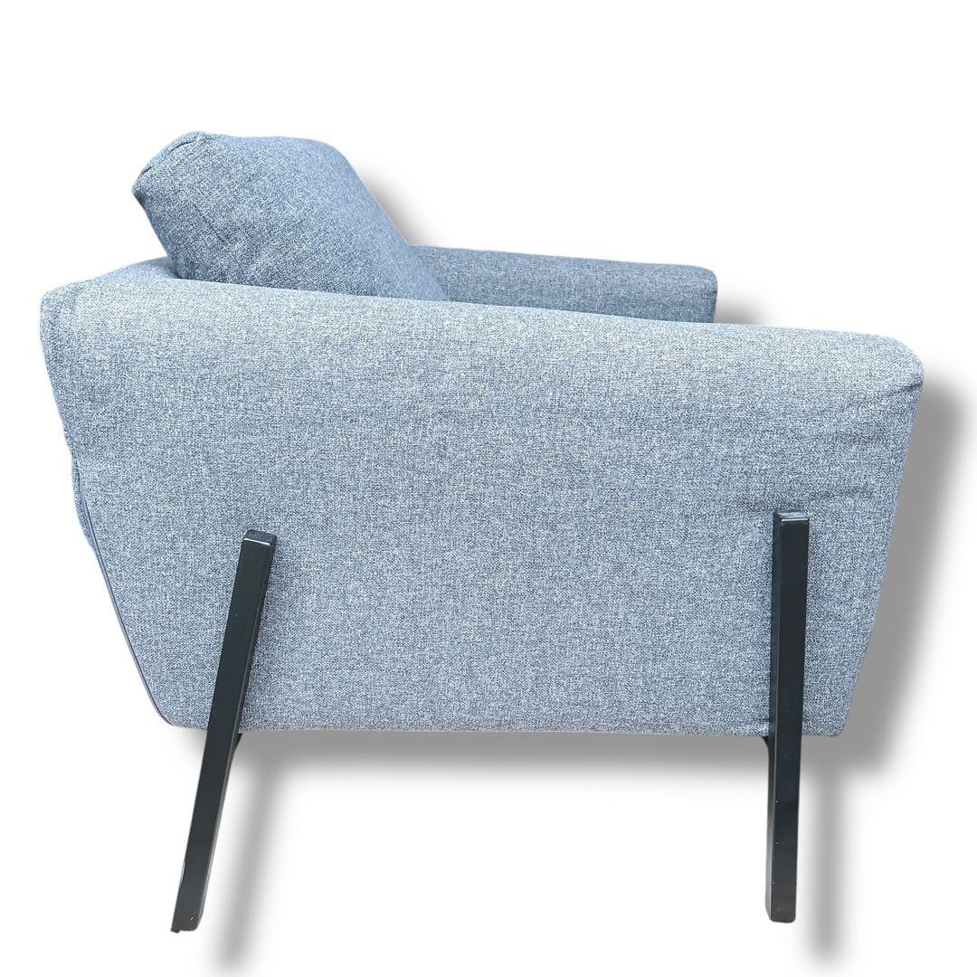 IKEA コアルプ KOARP 1人掛けソファ グレー 背面収納有り