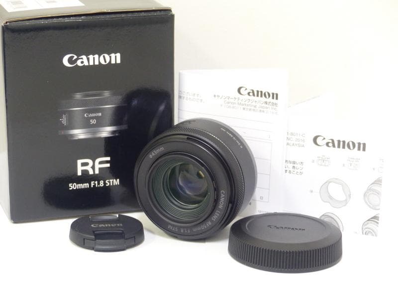 【2429】 新品同様 キャノン RF 50mm F1.8 STM 単焦点レンズ