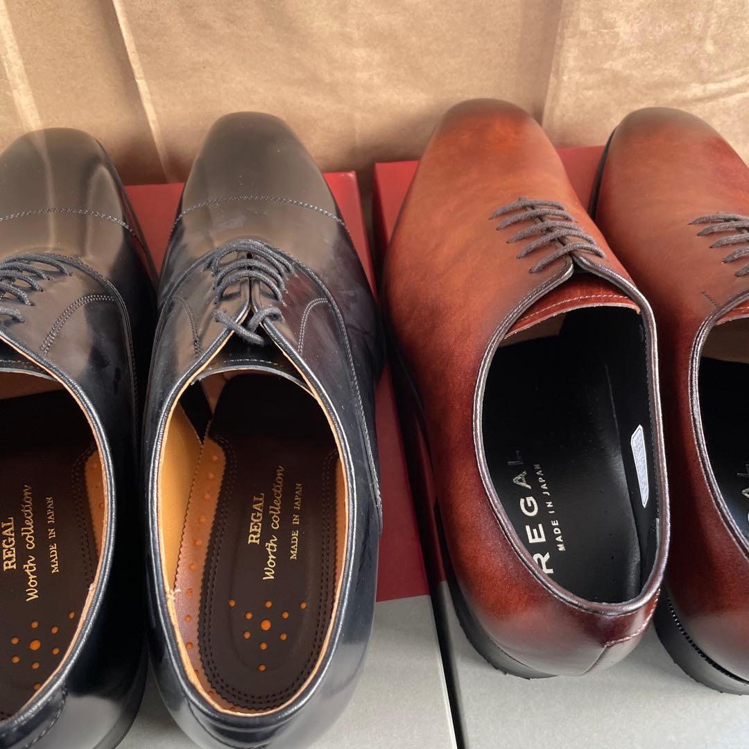 リーガル　911Rブラック　24GLブラウン　24CM 2足セット