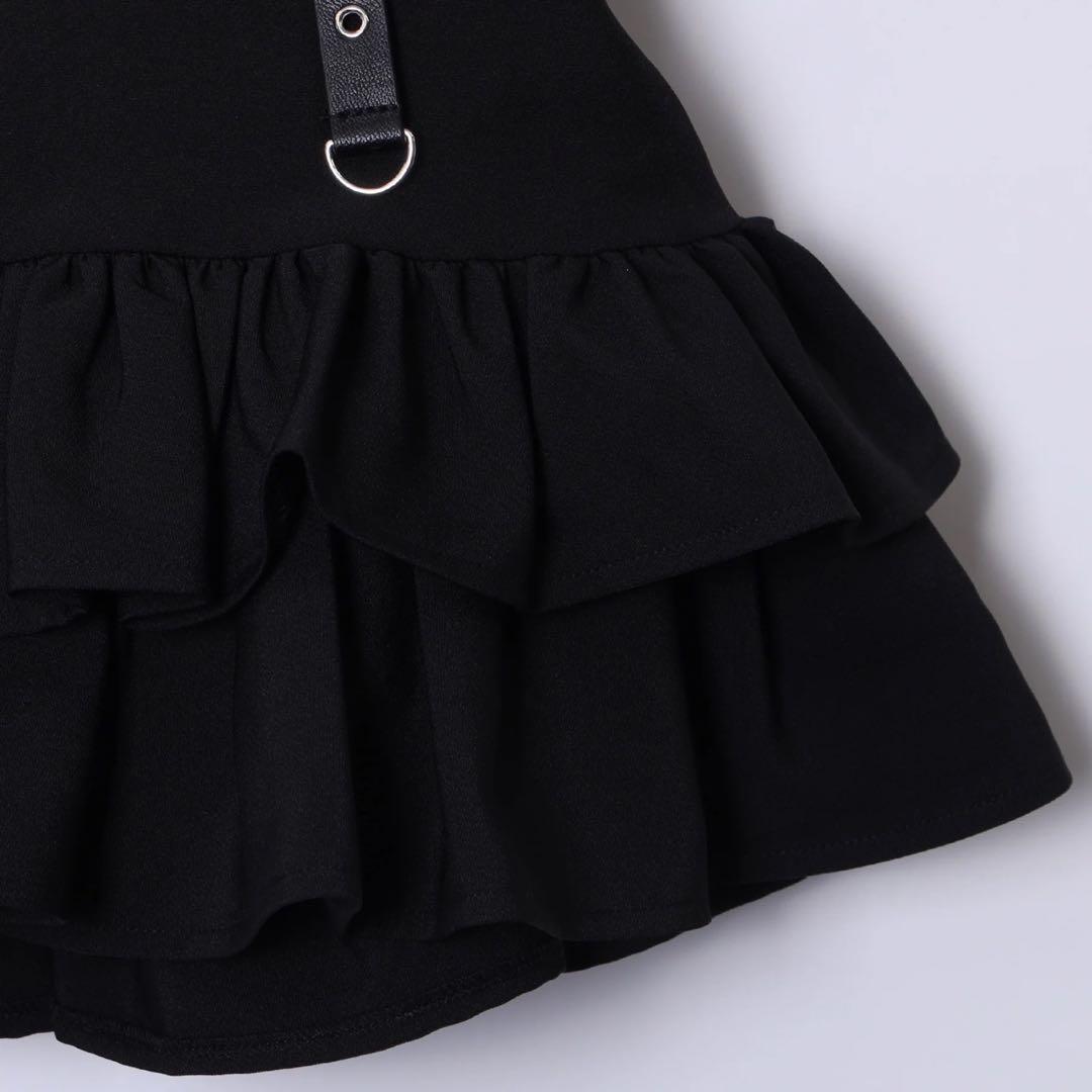 Amilige コルセット風フリルスカート size-M