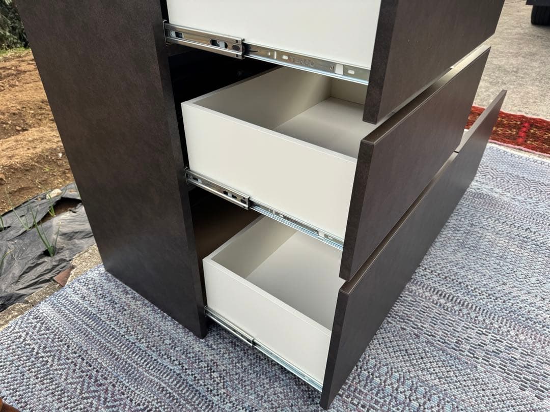 【早い者勝ち＆お買い得】日本製・大川家具 キッチンカウンター【タモ無垢材】