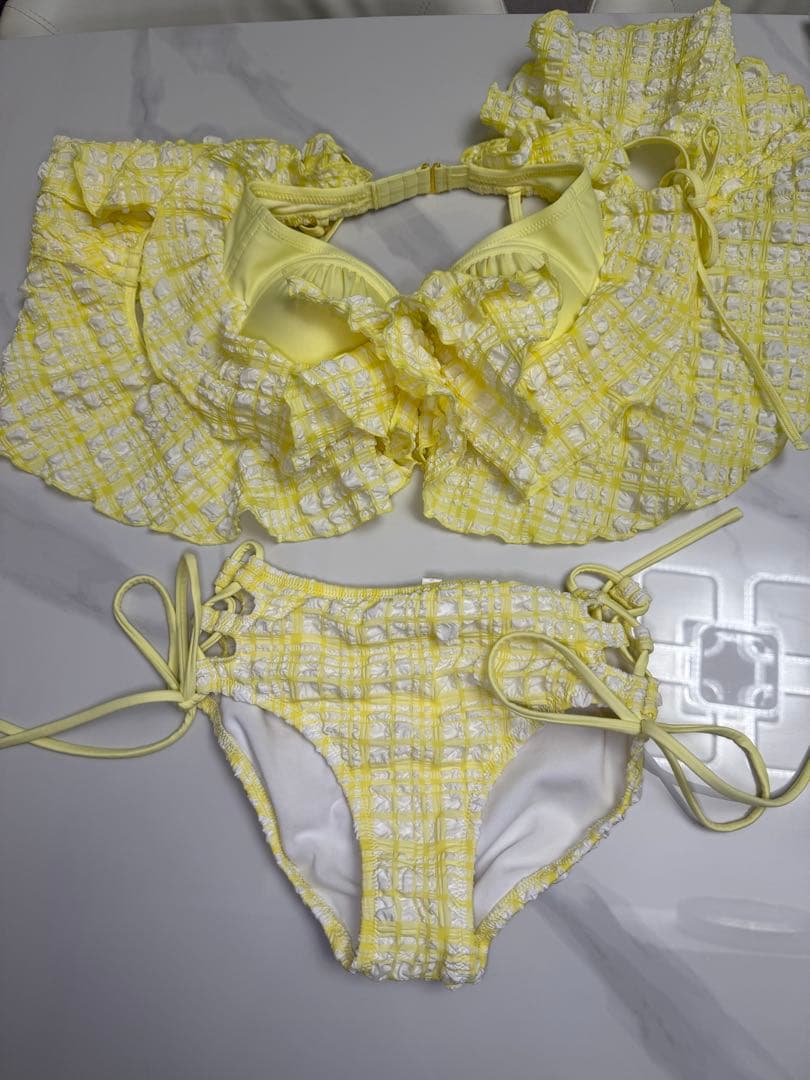 rienda マルチファブリックフリルワイヤーカップ 110HS762-0631