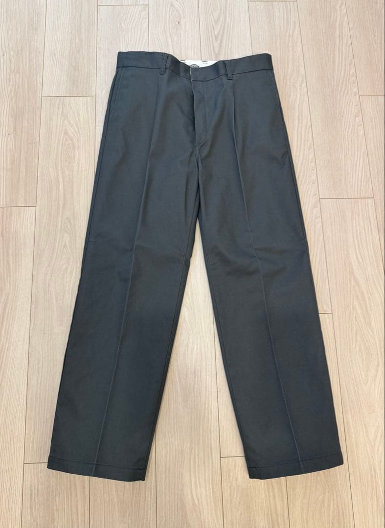 ワコマリア ディッキーズ L 24FW チャコール PLEATEDTROUSER