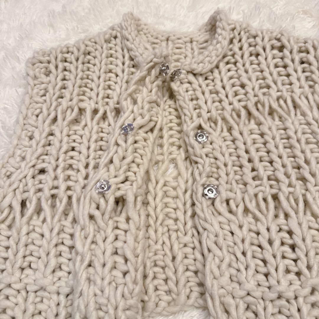 新品　TODAYFUL チャンキーハンドニットベスト F 23AW ローゲージ