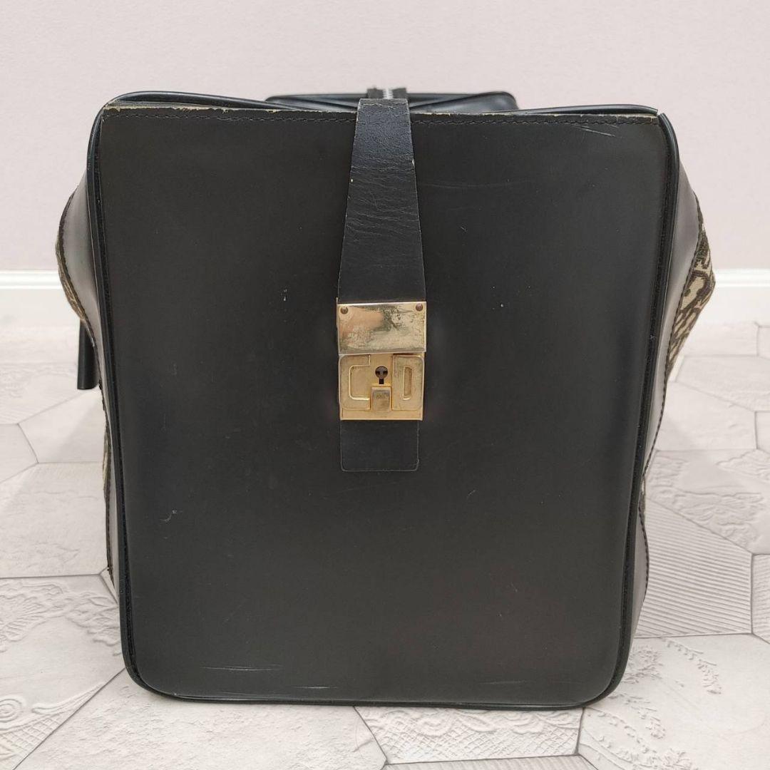 Dior ボストンバッグ 大容量 ベージュ/ブラック