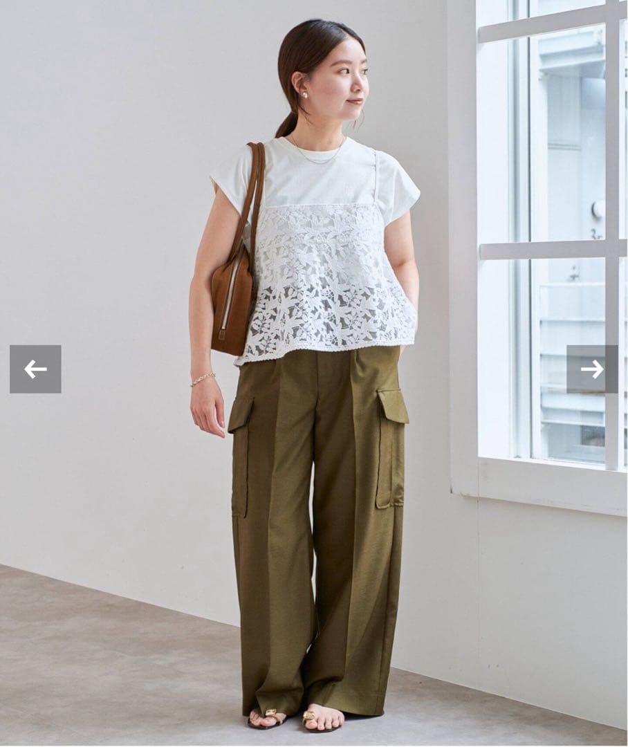 asa イエナ　レースショートキャミソール