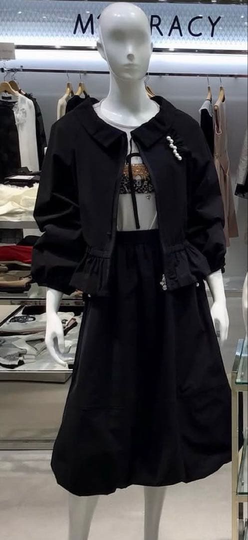 エムズグレイシー　ダブルジップアップブルゾン38サイズ