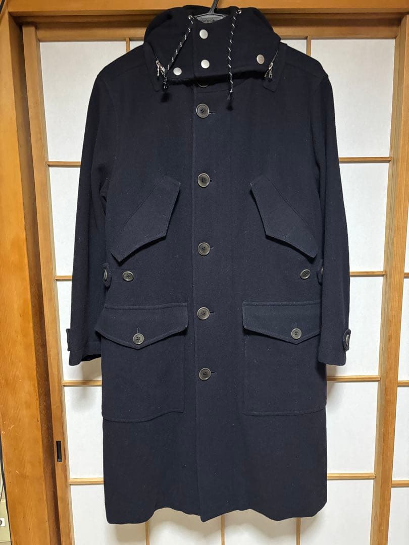 dries van notten モッズコート ウールメルトン