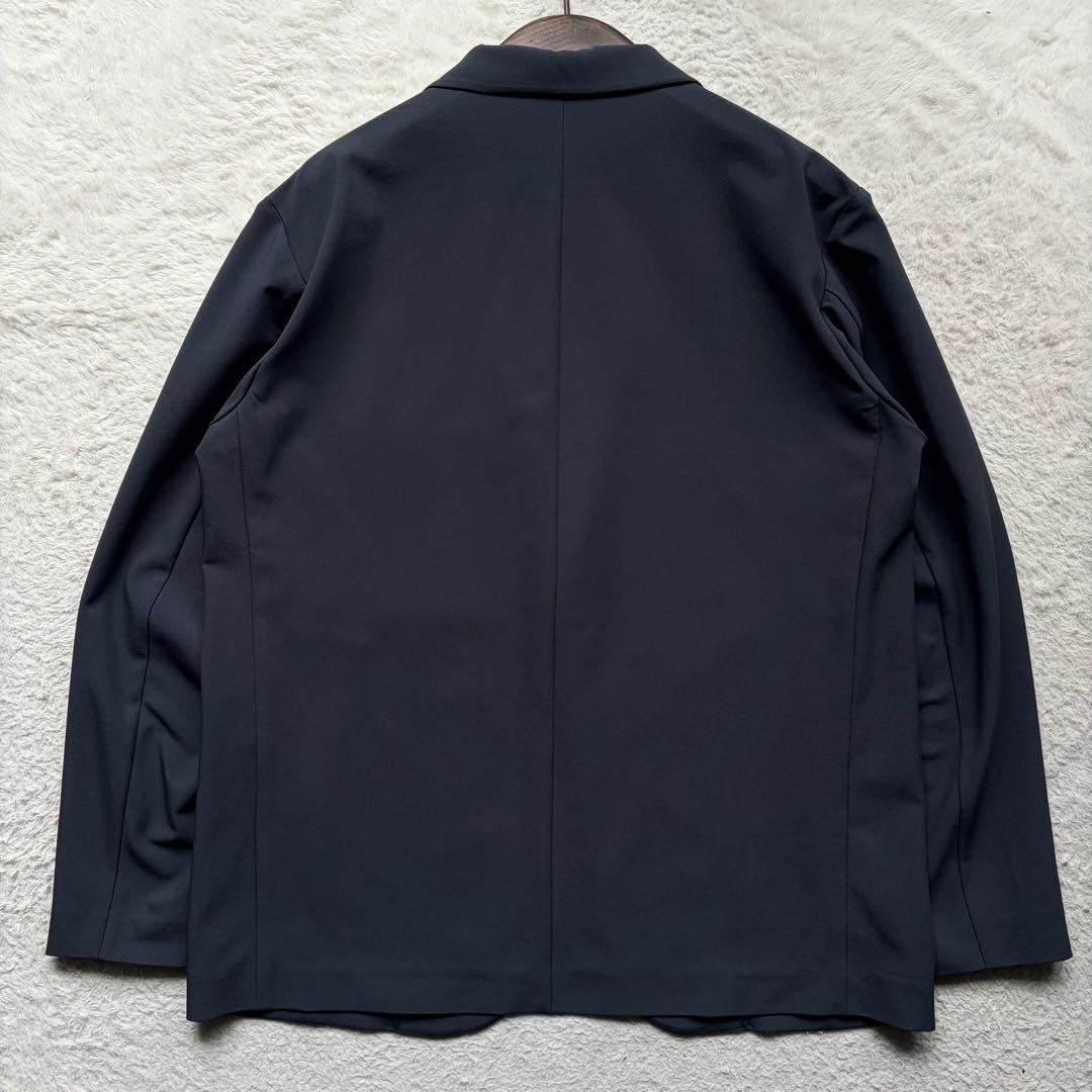 極美品✨デサントオルテライン テックテーラードジャケット ジャージ ネイビー L