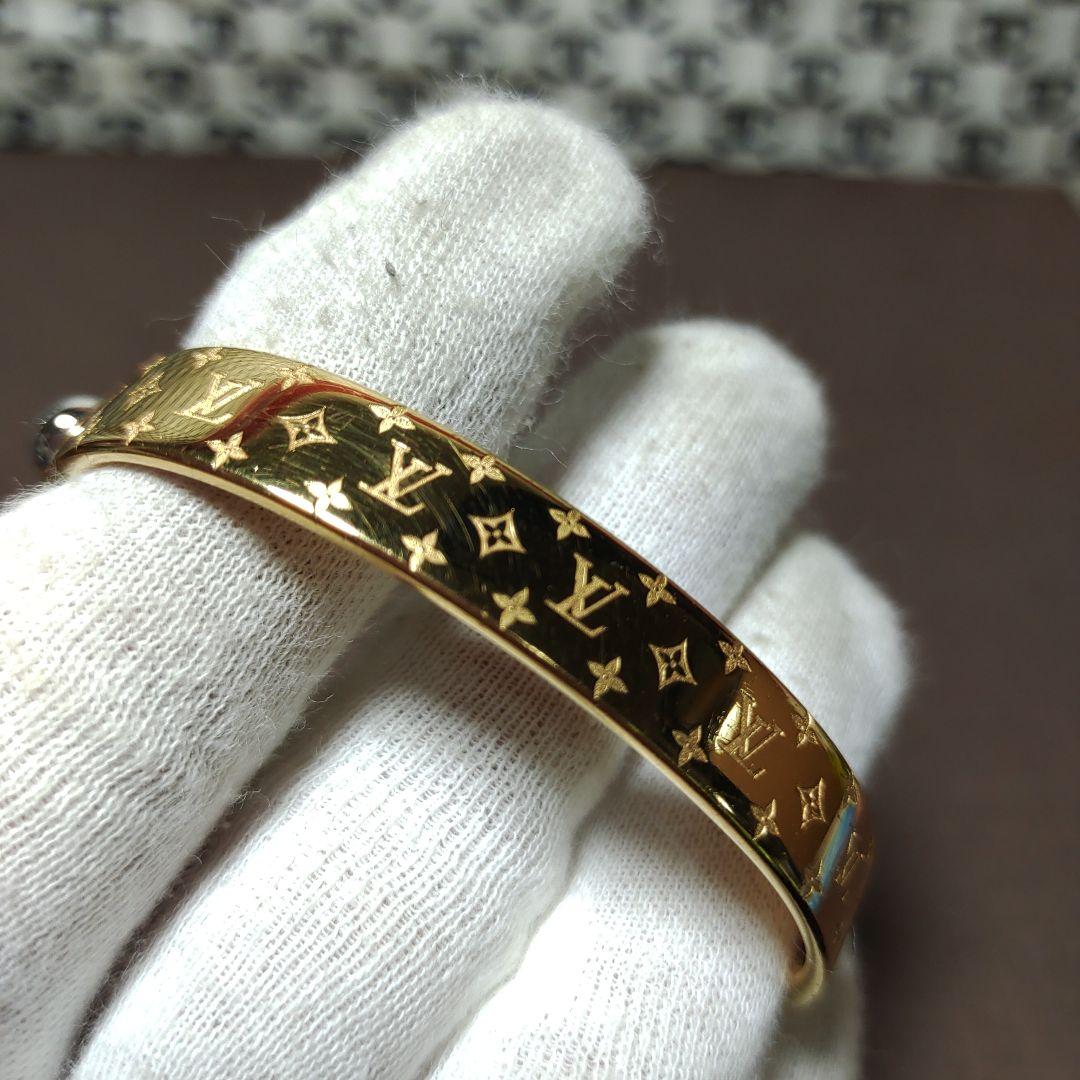 ルイヴィトン　M00251　ブレスレット　ナノグラム　ゴールド