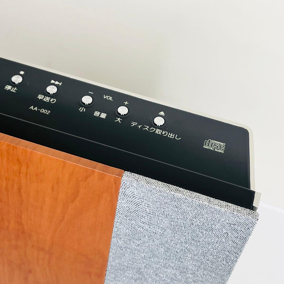 【美品】ANABAS アナバス オーディオ CDクロックラジオ AA-002