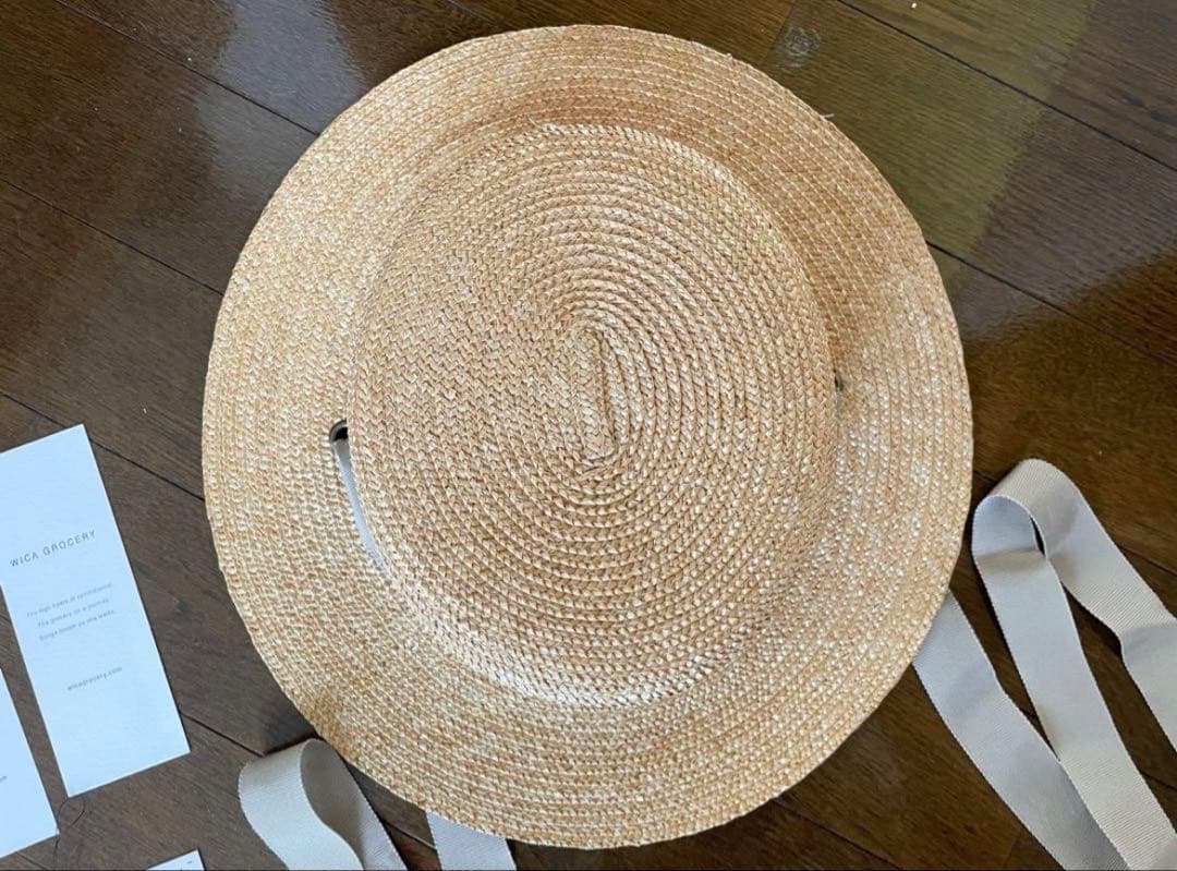 限定カラー wica grocery ウィカグロサリー 麦わら帽子