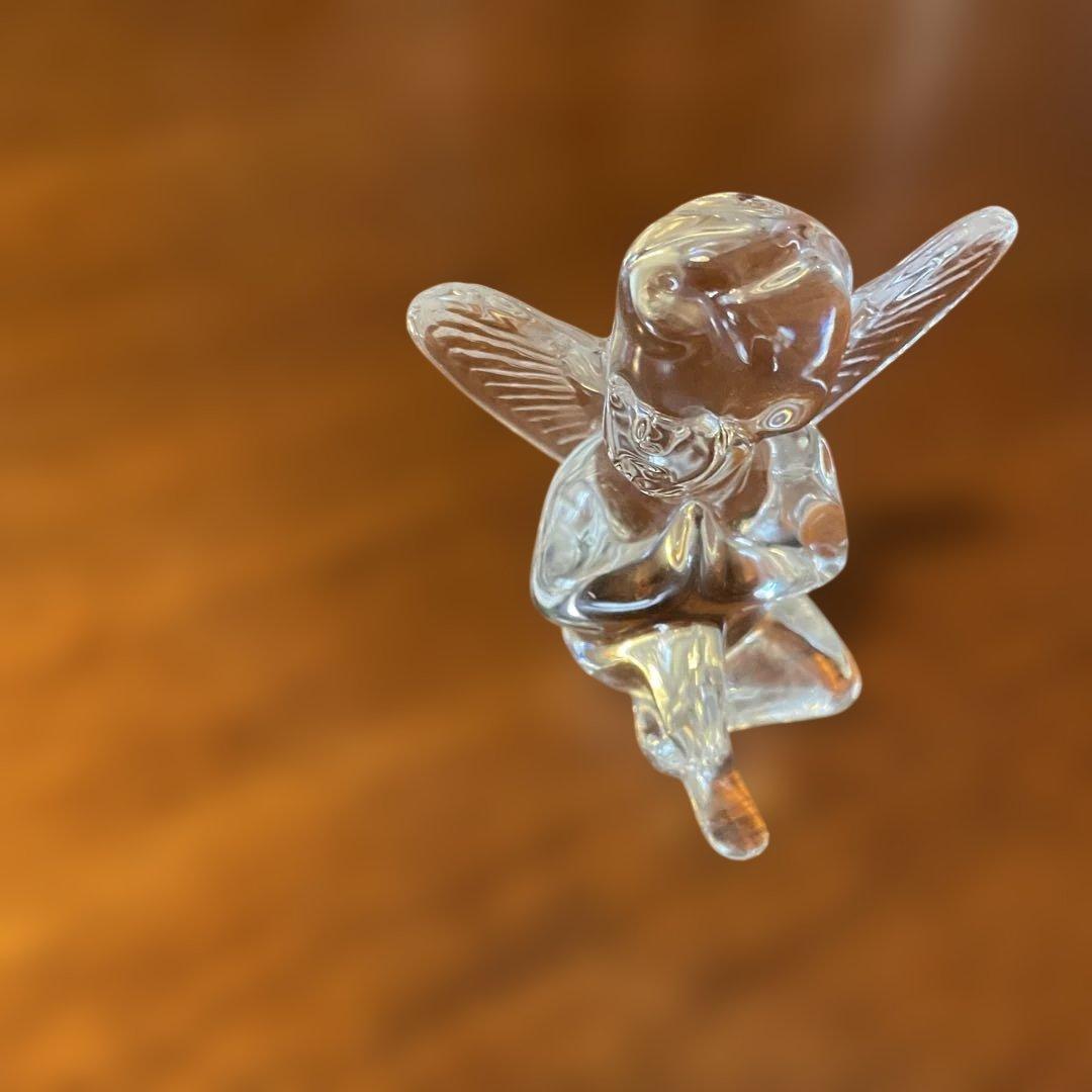 Baccarat クリスタルガラス 天使 置物