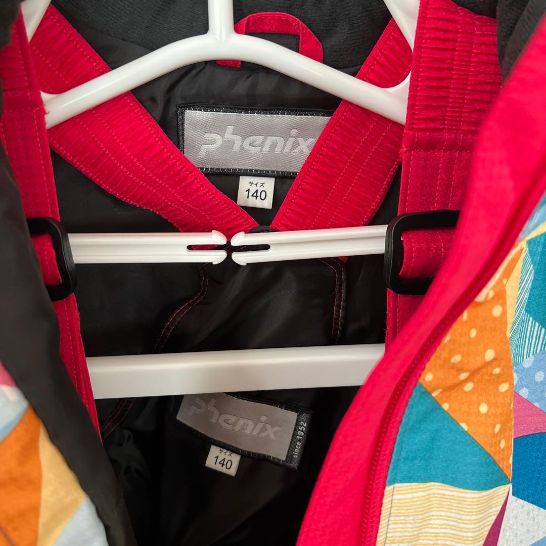 【美品】phenixフェニックス　女児用スノーウェア140cm上下セット