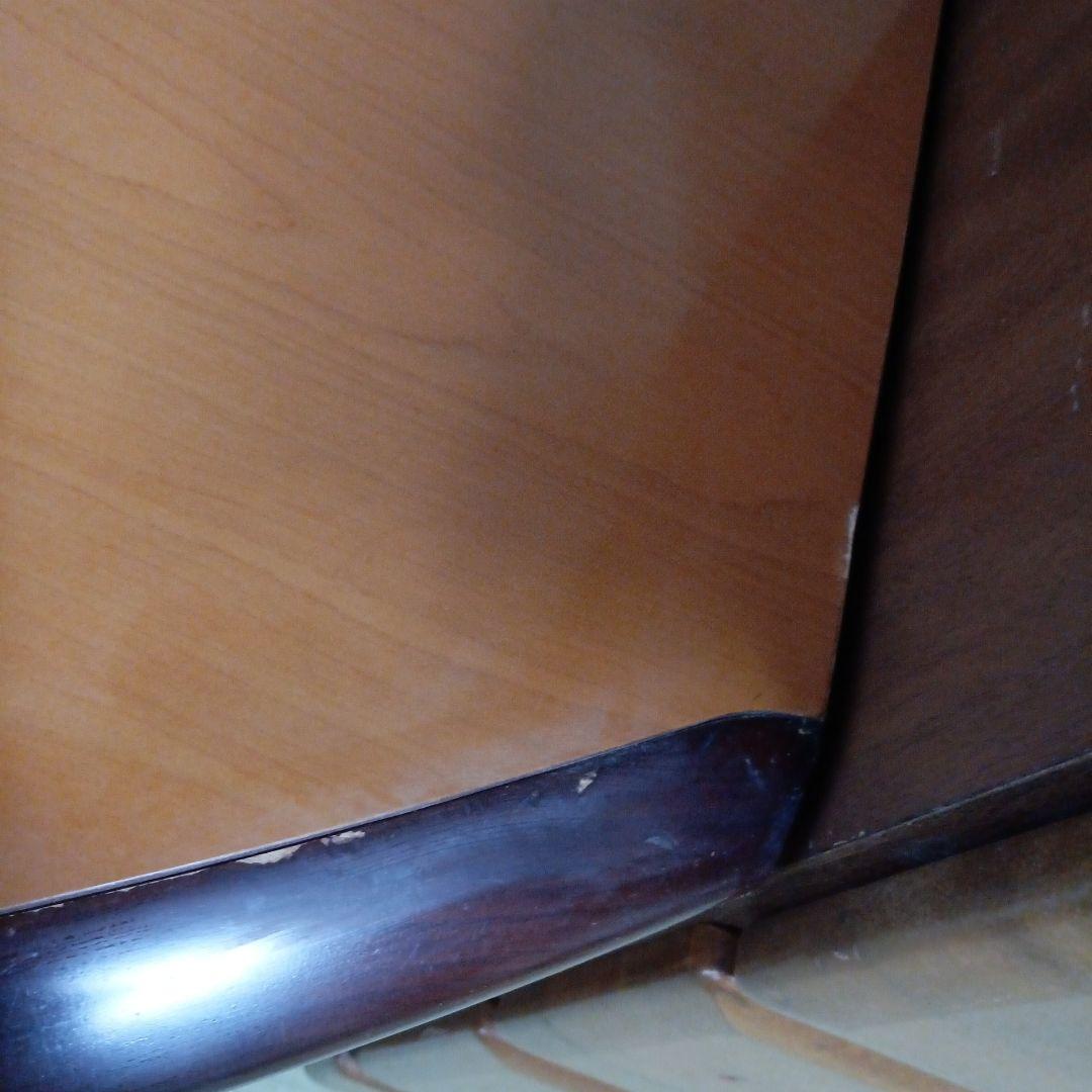 テレビ台 天然木 ブラウン 3引き出し ガラス扉