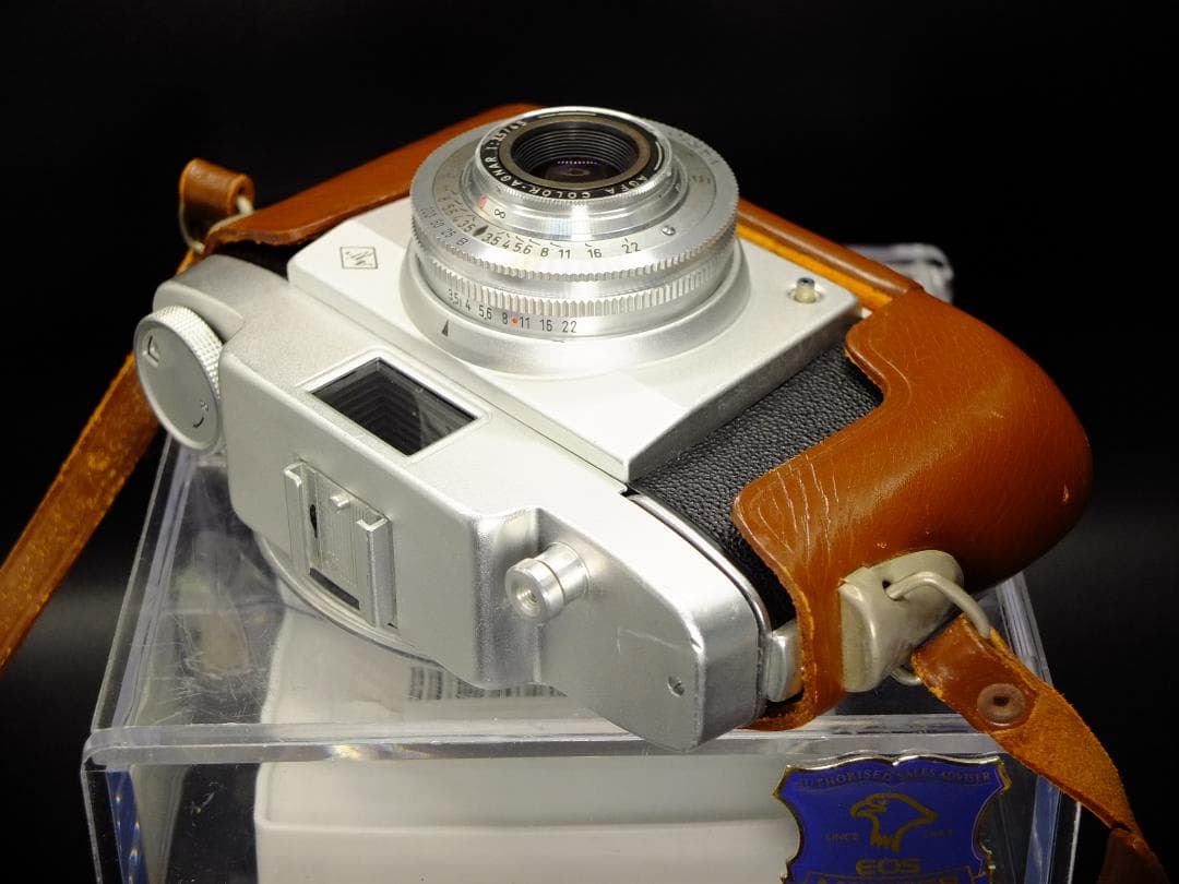 アグファ ジレッテ／カラーアグナー45mmf3.5革ケース付【実写確認済整備品】