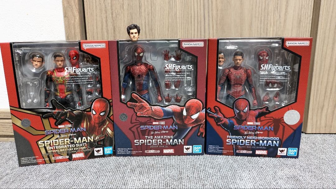 S.H.フィギュアーツ スパイダーマン ノー・ウェイ・ホーム 3種類 まとめ売り