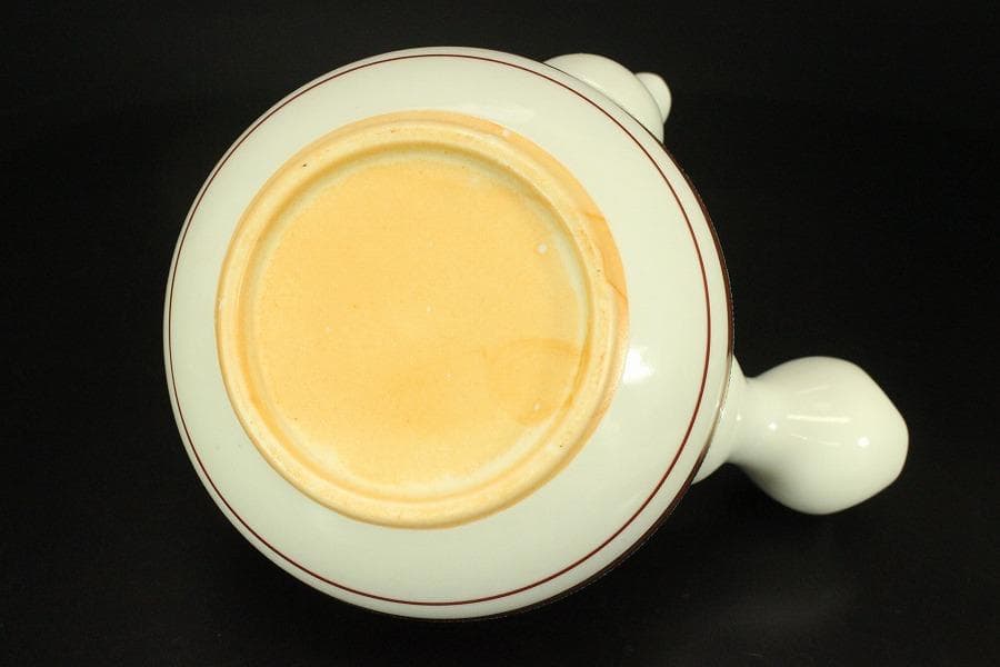 九谷焼 香茶器 急須 蓋碗 金彩 良山作 木箱付(メ1334)