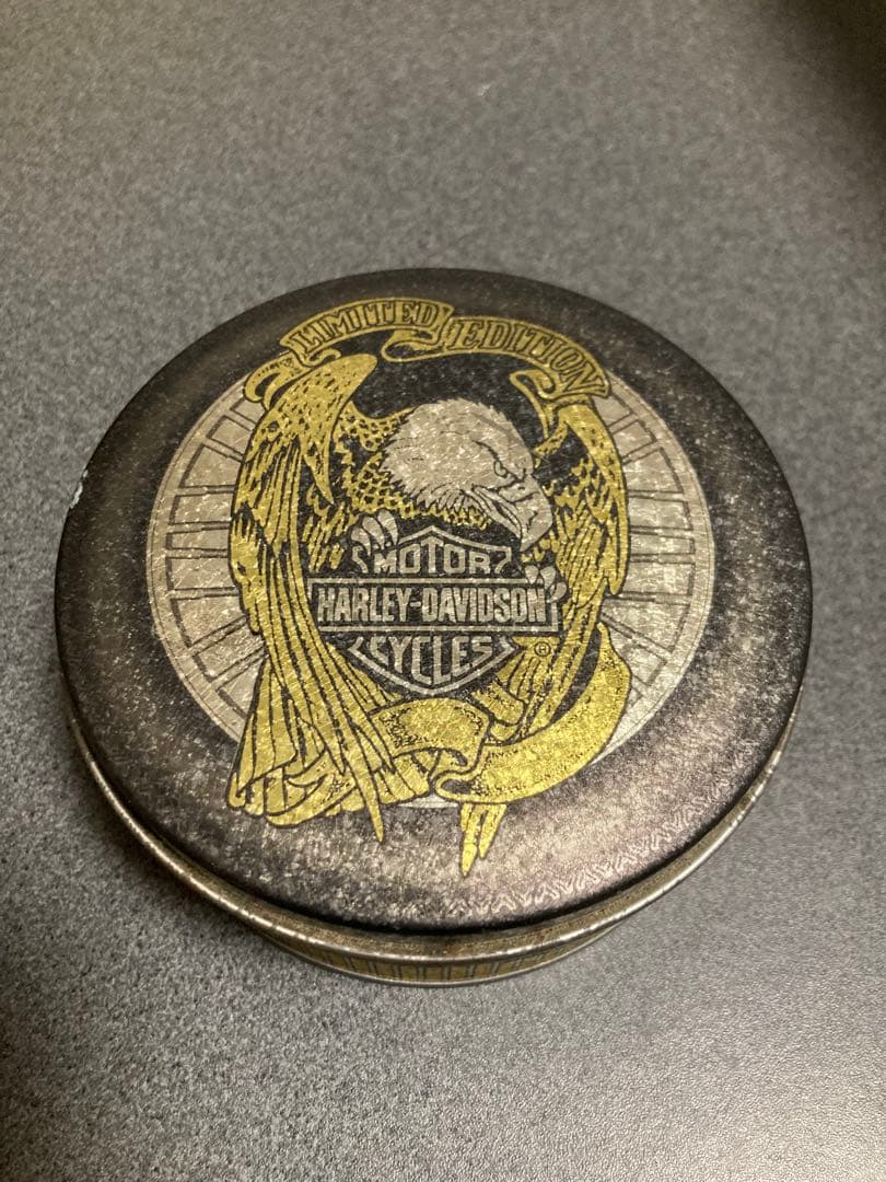 ハーレーダビッドソン Zippoライター 未使用品 丸缶ケース付き