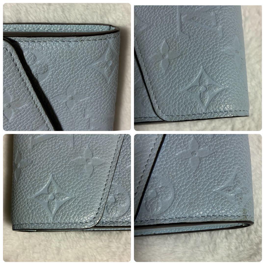 ルイヴィトン ポルトフォイユ・サラ アンプラント 2023春夏限定カラー ブルー