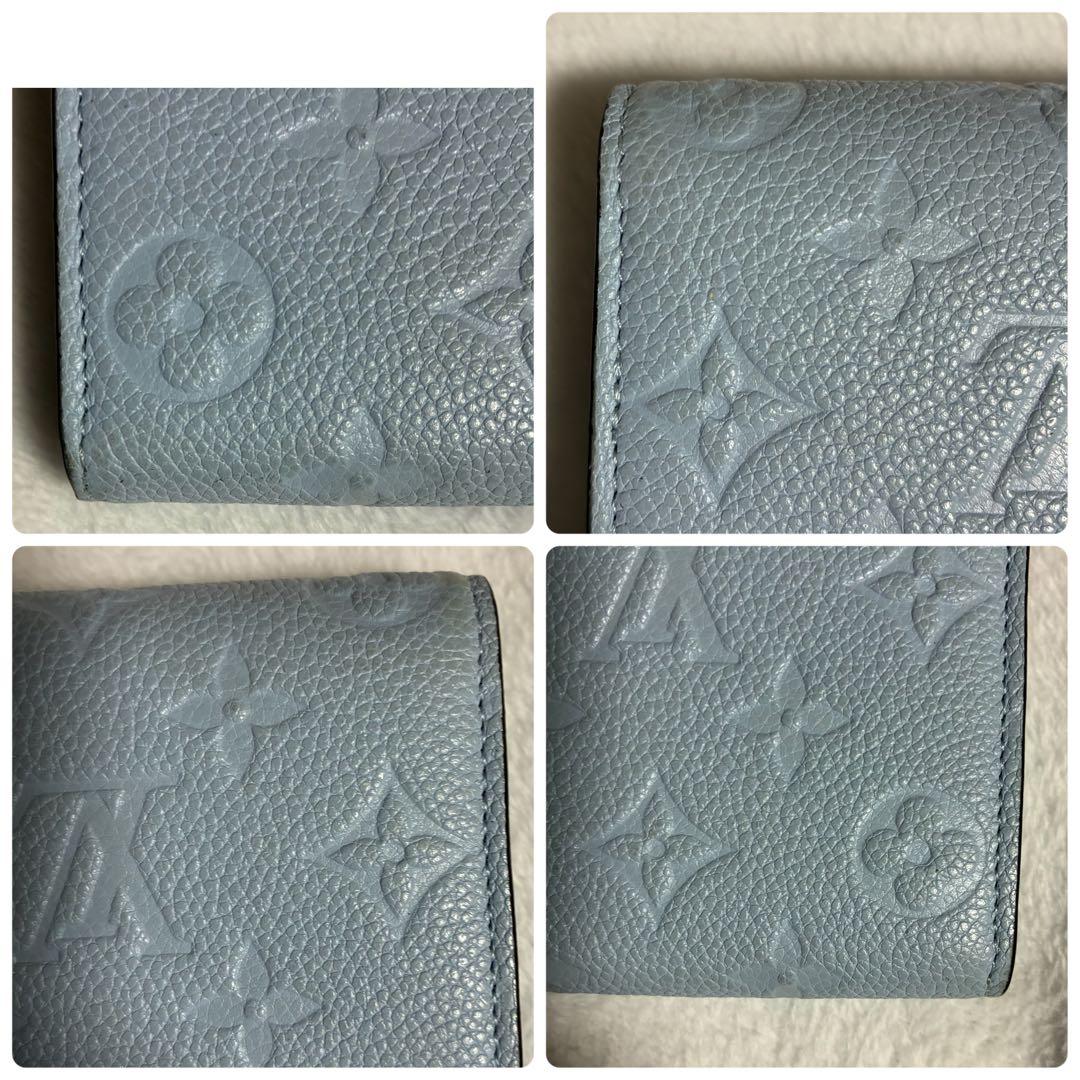 ルイヴィトン ポルトフォイユ・サラ アンプラント 2023春夏限定カラー ブルー