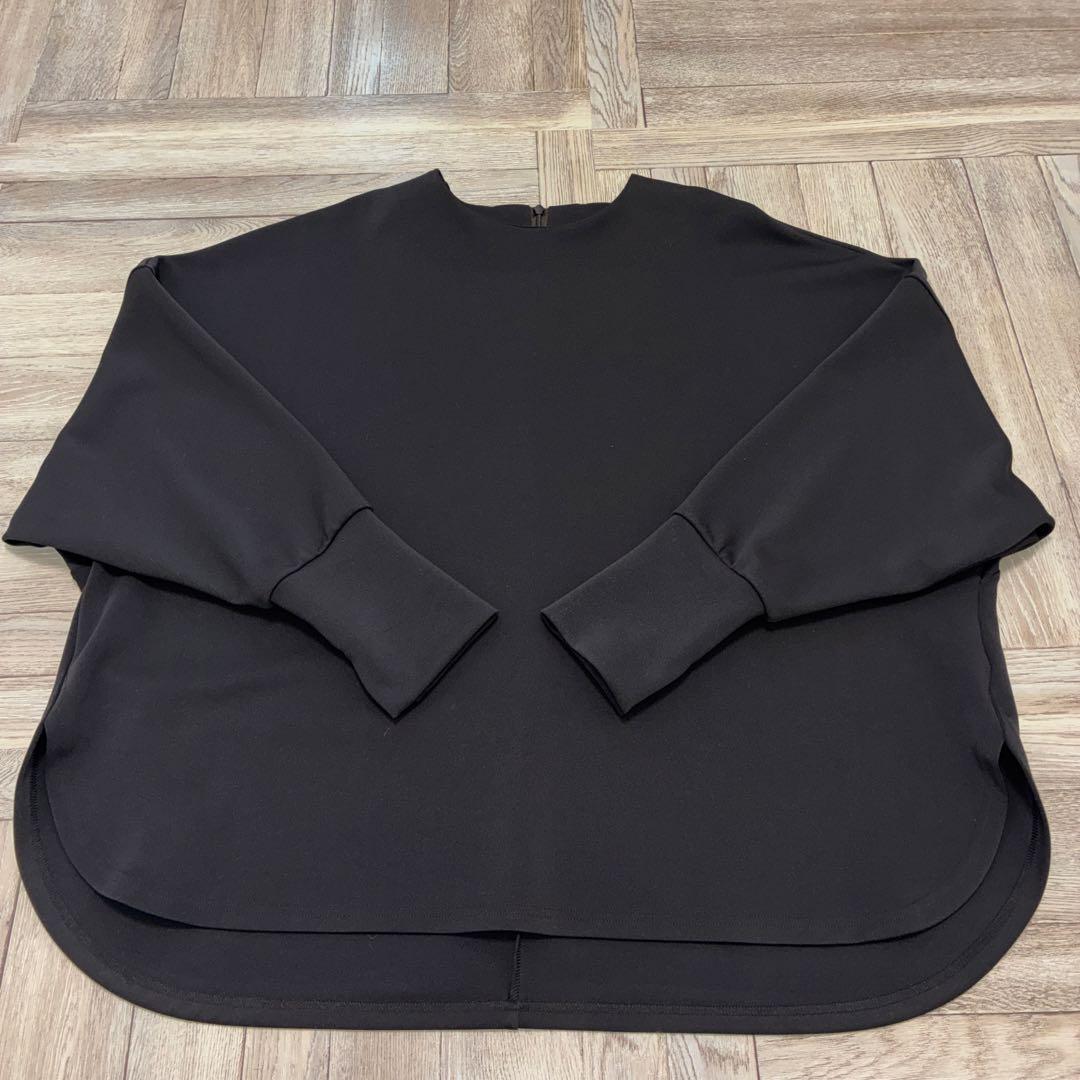 美品✨【RIVE DROITE】ダンボールポンチョプルオーバー　チャコールグレー