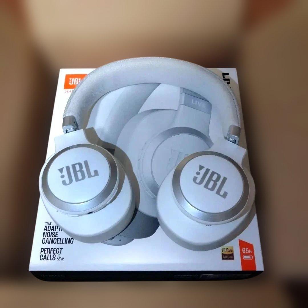 JBL live 770 nc ワイヤレスヘッドホン ホワイト