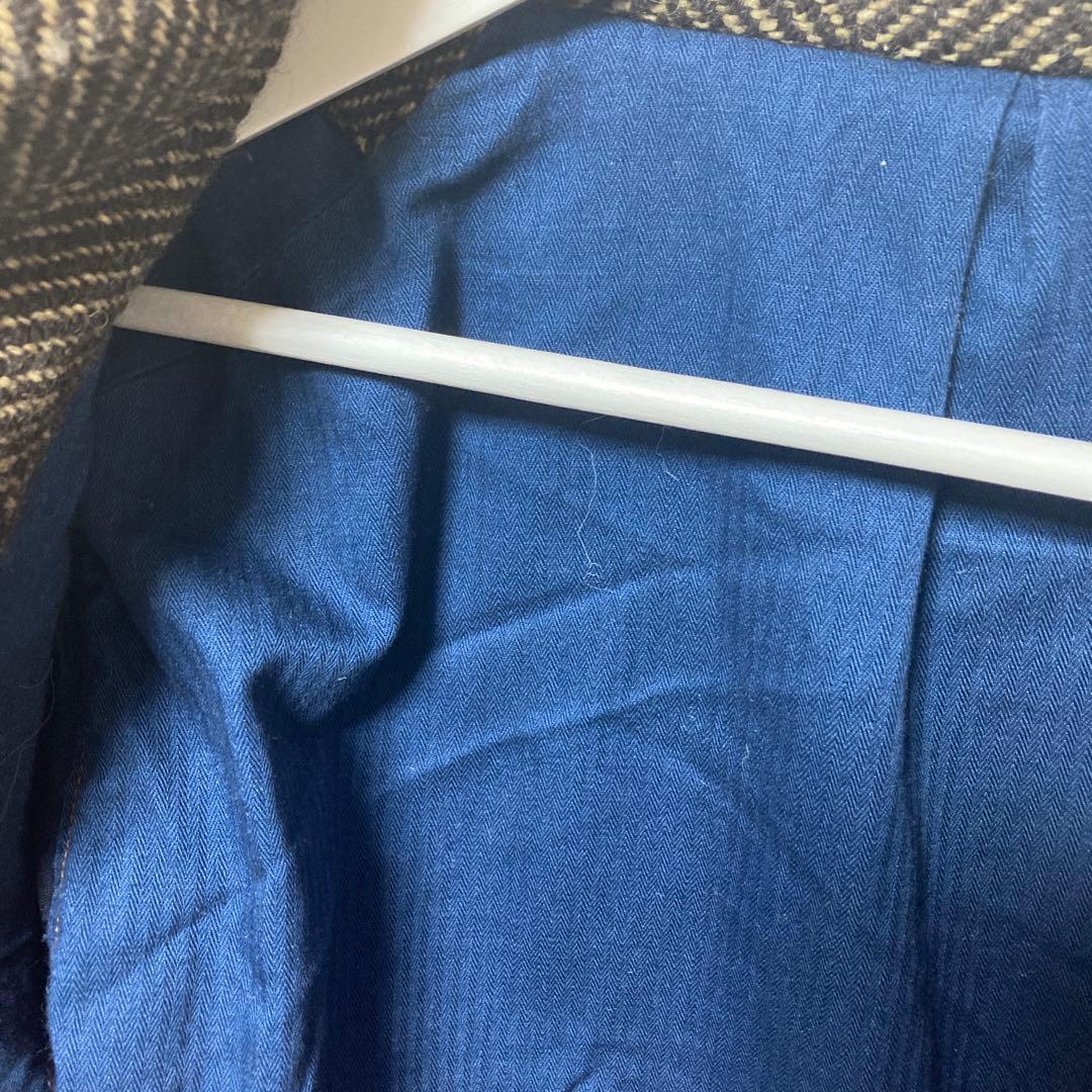 か*ゃ様 45R メルトンツイードジャケット　カーキ　サイズ3