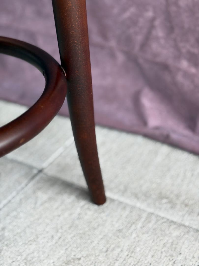 大塚家具 秋田木工 カウンターチェア 「209-C」 ブナ材 ウォールナット色