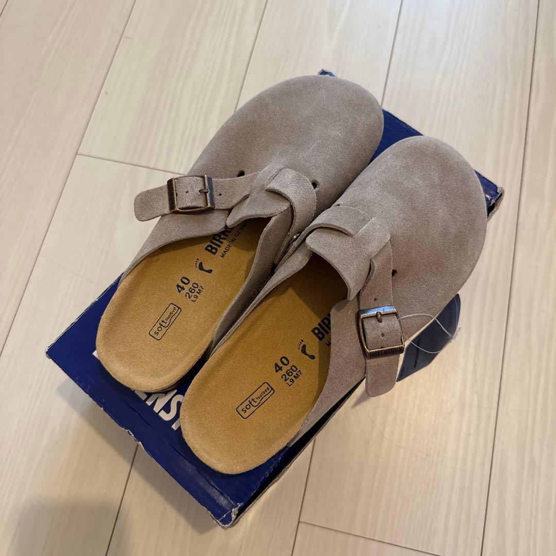【未使用】BIRKENSTOCK ボストン ソフトフットベッド　トープ 40