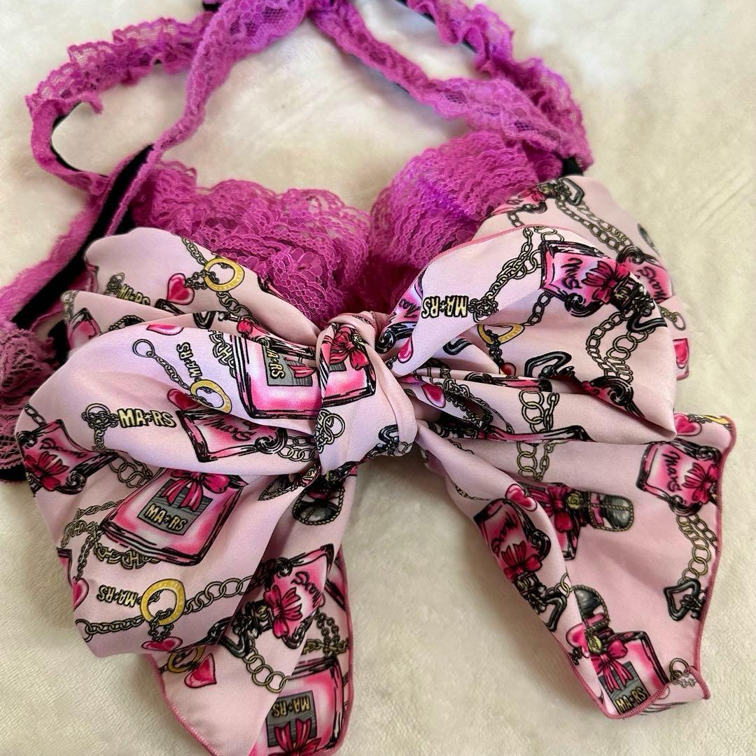 【MA＊RS】MARS マーズ パフューム柄リボンビキニトップス