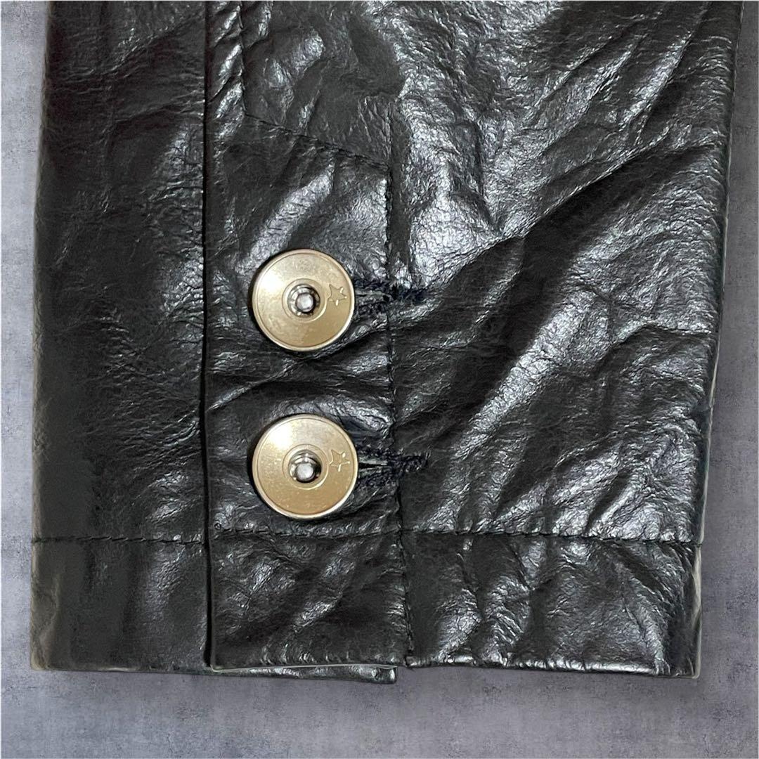 Levi's リーバイス レザーテーラードジャケット シワ加工 本革 L