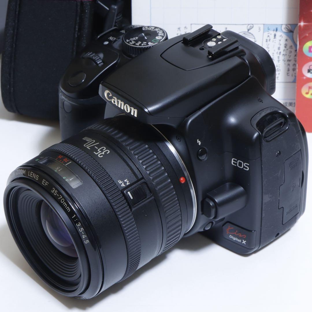 ★スマホに送れる一眼レフ★定番機!!★キャノン EOS Kiss Xセット