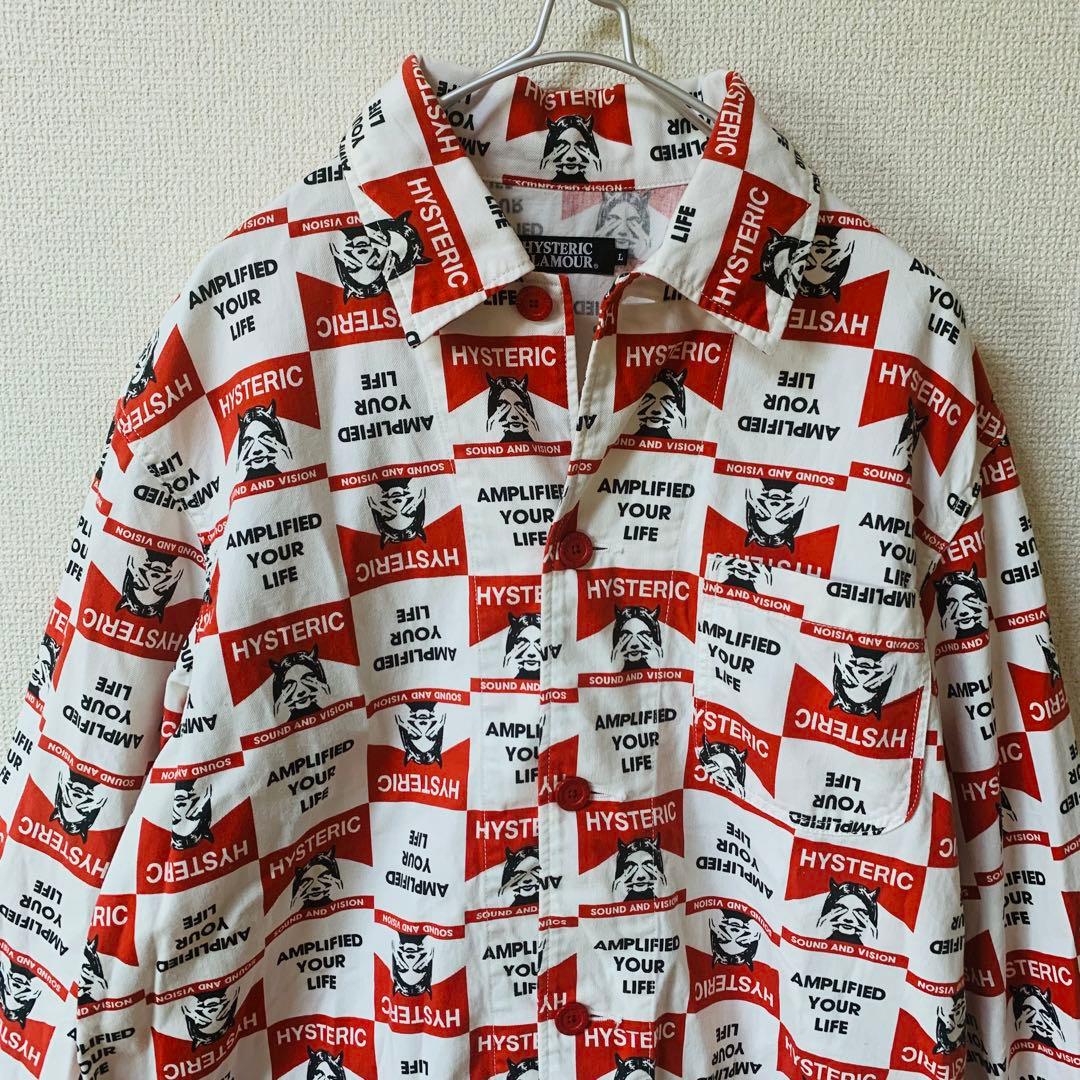 HYSTERIC GLAMOUR カバーオール　総柄 デビルガール　L