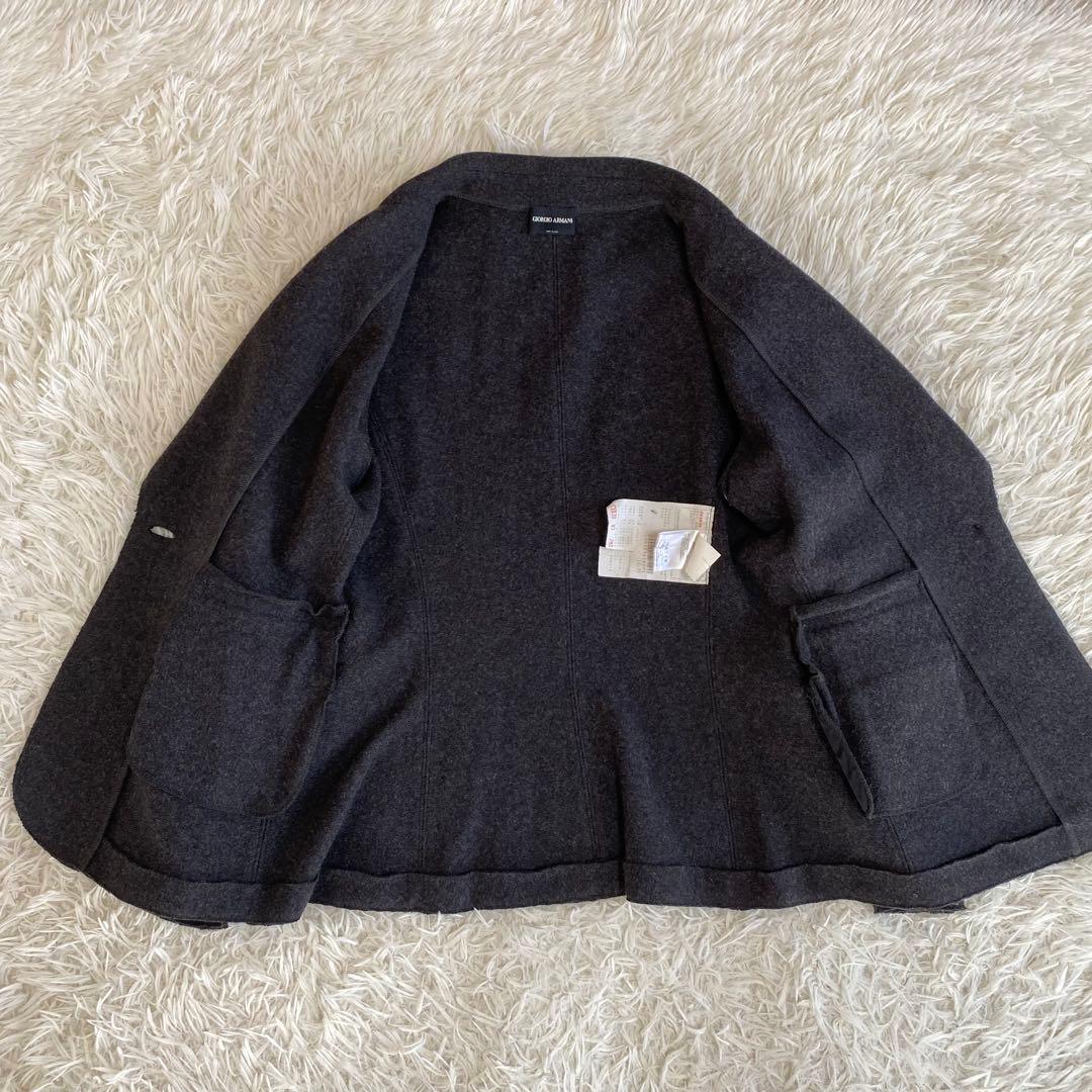 極美品✨大きいサイズ　ジョルジオアルマーニ　ダブルフェイステーラードジャケット