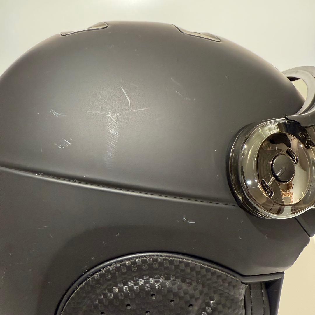 KASK マットブラック ヘルメット バイザー付き　スキーヘルメット