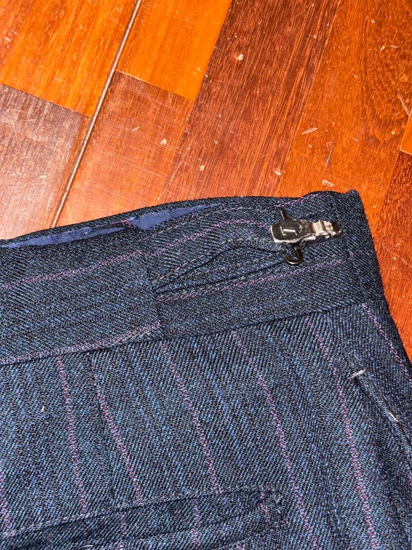 50s 60s ウールスラックス lightningジップ片爪