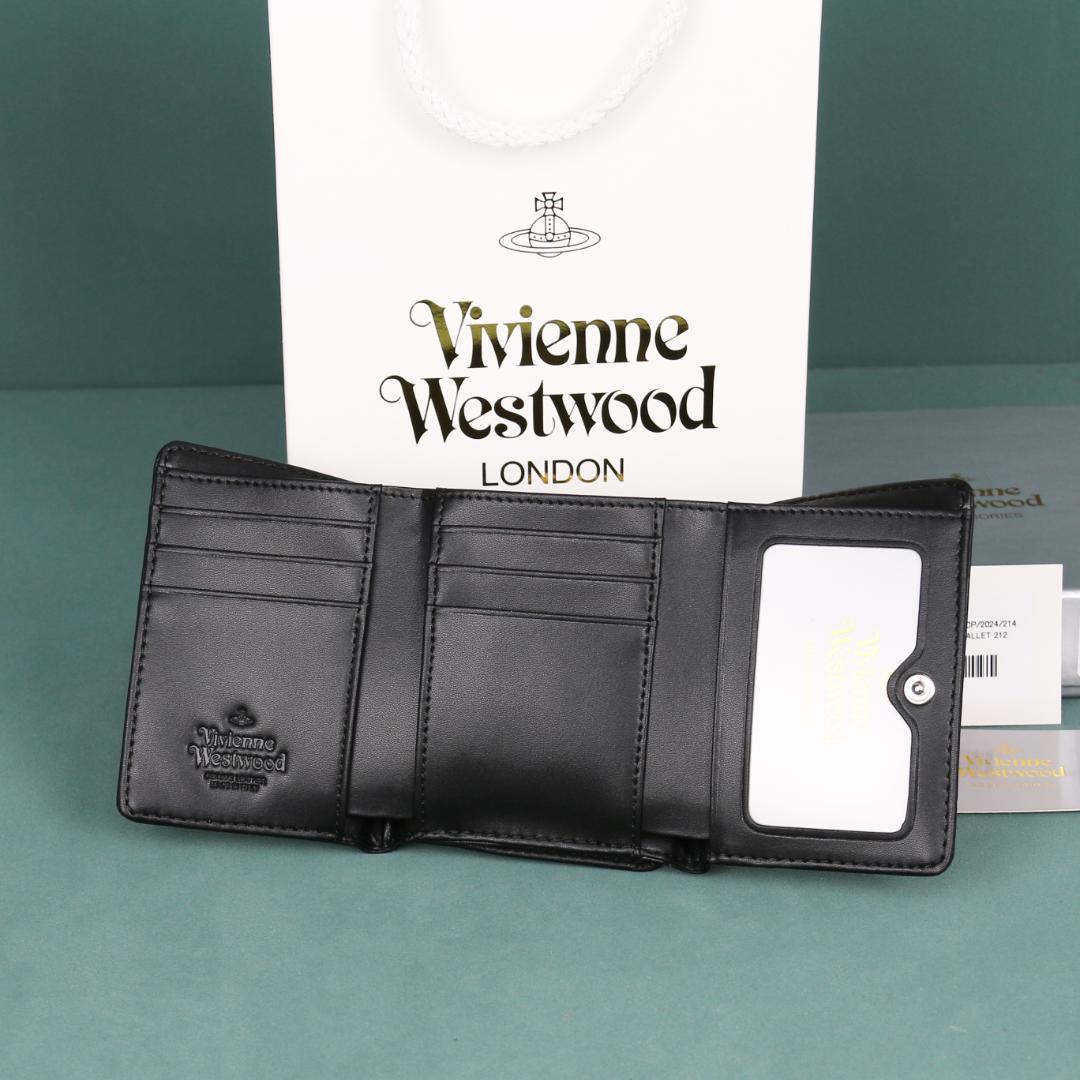 Vivienne Westwood ブラック名刺入れ　レディース　折りたたみ財布