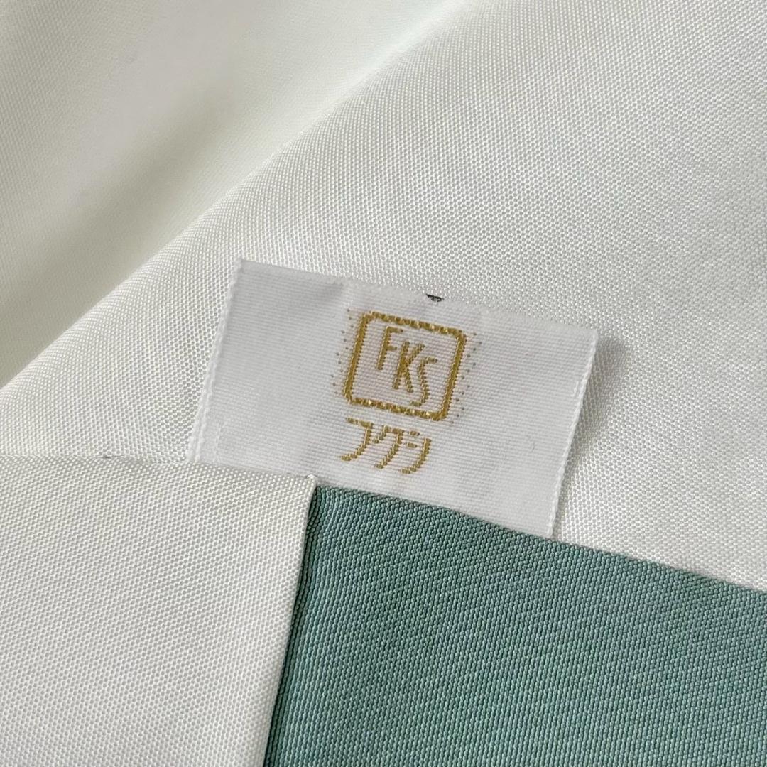 付け下げ 友禅 紋無し 浅縹色 水色 正絹 丈160 裄64 IS1081☆