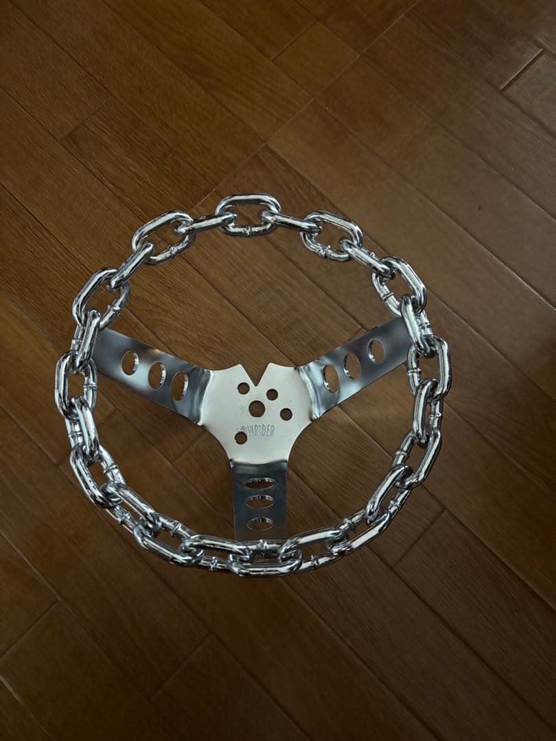 チェーンステアリング　ローライダーchicano jlug car ムーンアイズ