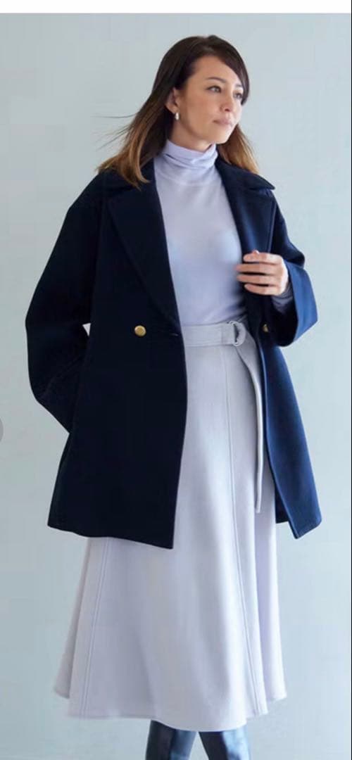 ★ドゥクラッセ★メタルボタン・ピーコート 新品◆試着のみ極美品◆深めポケット