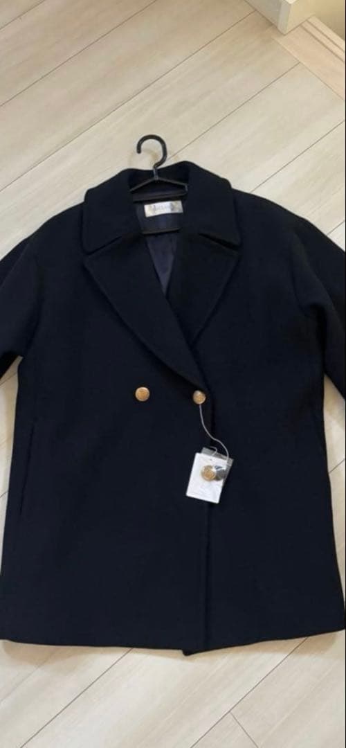 ★ドゥクラッセ★メタルボタン・ピーコート 新品◆試着のみ極美品◆深めポケット