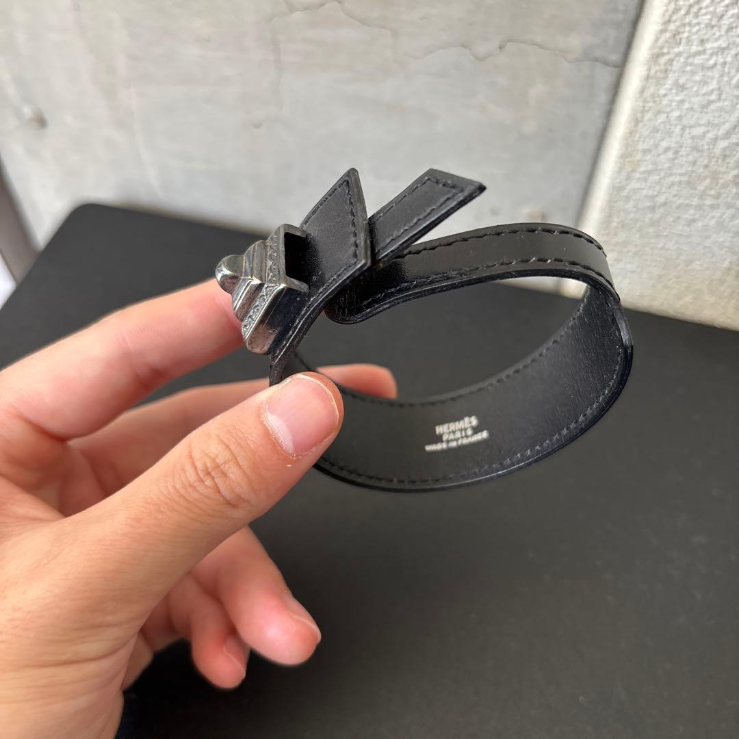 エルメス　レザー バングル 2点セット